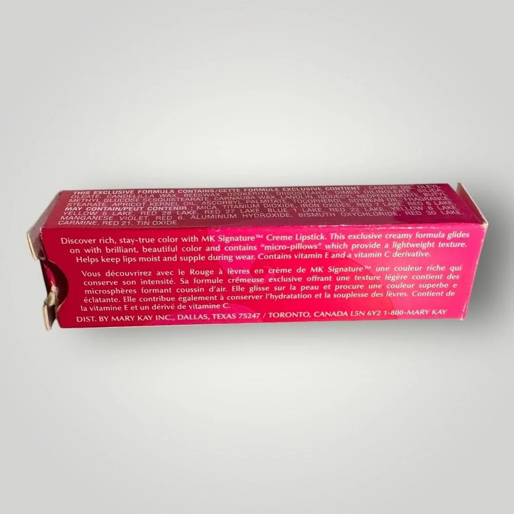 Mary Kay MK Signature Creme Lipstick‎ Fuchsia 2670 Pink Shade Family .13oz USA